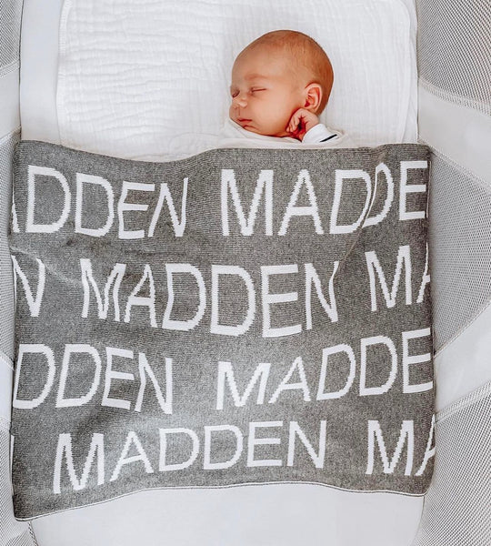 Organic baby best sale blankets personalized