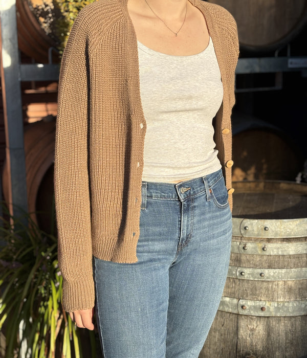 100% Pure Merino Chunky Ribbed Cardigan