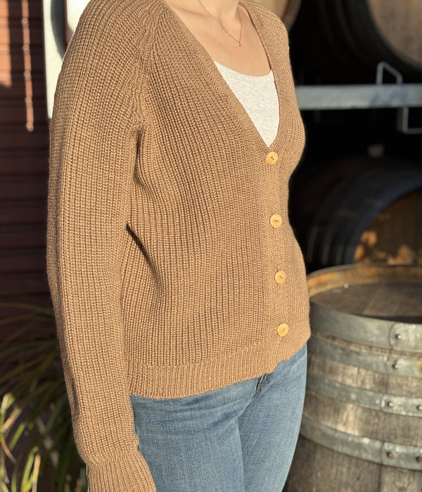 100% Pure Merino Chunky Ribbed Cardigan